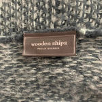 Wooden Ships  Blue‎ Green Knit Open Cardigan Sweater Photo 10