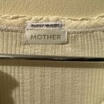 MOTHER Denim the Split Varsity Long Sleeve in Whisper White size Small Photo 3