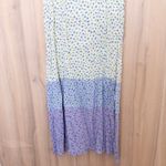 VTG JG Hook Women Maxi Dress Size XL Cream Blue Floral Cottage Boho Romantic 90s White Photo 2