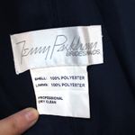 NEW Jenny Packham Womens 0 One Sleeve Bridesmaid Dress Ruched Chiffon Midnight Blue Photo 9