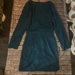 Charlotte Russe Turquoise Satin Twist Front V-Neck Mini Dress S Classic Coquette Photo 5