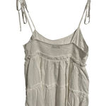 SheIn  Babydoll Sun Dress Women's Size Medium White Tiered Ruffle Sleeveless NEW Photo 9