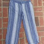 Brandy Melville Linen blue striped pants 🌊 Photo 0