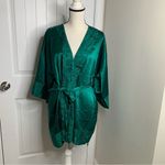 Victoria's Secret Vintage Victoria’s secret gold label green holiday jacquard robe size large‎ Photo 1
