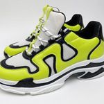 Sole Society Chunky Dad Neon green Lace Up Sneakers 8.5. Photo 0