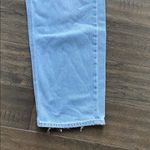 American Eagle  Paperbag Straight Leg Denim Womens Sz 12 Light Blue Jean Photo 4