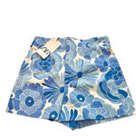 ZARA Blue & White Floral High-Waisted Shorts – Summer Vacation Resort Wear Women's Photo 6