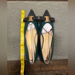C.Paravano Chic Green and Black Bow Flats Size undefined Photo 5