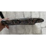 Patricia Nash  Tri-Color Cassini Wristlet – Metallic Leather with Zip Closure Photo 3