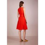 J.Crew  Orange All Over Eyelet Knee Length Summer Dress Size 6 Photo 1