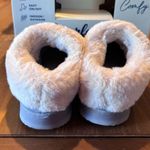 Dearfoams  womens memory foam slip on cozy house shoes slippers gray S(5-6) Photo 2