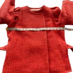 Marie Oliver Jonna Wool Coat Orange Red Tweed Tie Jacket Cropped XS X-Small Photo 11
