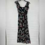 Loft Floral Off-Shoulder Maxi Dress Babydoll Butterfly Y2K Milkmaid Romantic XS Photo 7