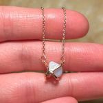 LC Lauren Conrad Semi Precious White Stone Rose Gold Tone Necklace Photo 11