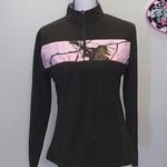 Realtree  Habit brown camo fleece 1/4 zip pullover sweatshirt Photo 0