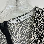 ZARA  Black And White Printed MIDI Dress XS Photo 7