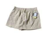 Grayson Threads  Casual Beige Cotton Skort with Elastic‎ Waist and Pockets Photo 1