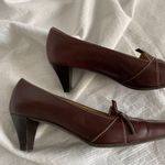 The Great  brown Italian leather heels with detail stitching Photo 1