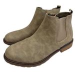White Mountain Boots Chelsea Style Size 8.5 Womens Taupe Side Zip Booties Photo 0
