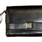 Kate Spade  Darla Montford Park Black Leather Bow Key Ring Wallet Photo 0