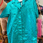 Vintage Elegant Teal Women's Pajama Gown Blue Photo 0