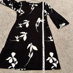 Taylor‎ Bell Sleeve Contrast Print Dress size 6 work wear Black Photo 3
