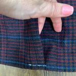 Carriage Court Vintage Wool Blend Burgundy/Navy/Brown Plaid Pencil Skirt Red Size 26 Photo 4