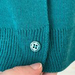 Saint James 100% Wool Long Sleeve‎ Ribbed V Photo 3