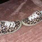 Soda  Leopard Print Women's Slip-On Sneakers Photo 2