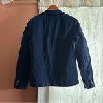 J.Crew  Cotton-Blend Two-Button Blazer Navy‎ Blue Suit Jacket NWT Size 4 Photo 4