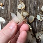 Womens Necklace Elegant Double Strand Shell with Crystal Accents Pink Photo 8