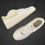 Nike New Air Force 1 GS 'White Light Khaki' Photo 1