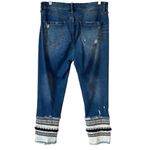 Chelsea and Violet fringe trim boho jeans Photo 12