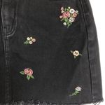 PacSun  Floral Denim Mini Distress Skirt Size 25 Photo 3