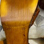 Sophia Milano Brown Italian Leather SZ39 US 8.5 Wooden Block Heel Sandals Photo 8