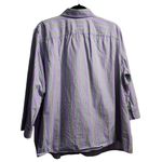 Ralph Lauren Women's Size 2X Purple Green Stripe ButtonUp Long Sleeve Classic Photo 1