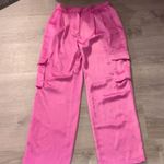 Dynamite  Muave Izabel Satin Cargo Pants Size 4 Photo 1