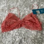 NWT Coral Sheer Mesh Stretch Bralette Sz Large Orange Photo 5