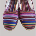 Beacon Women's Striped Multicolor Woven Step In Flats Sz 10N Purple Photo 5