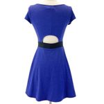 American Eagle  Skater Dress Womens‎ Size Small Colorblock Stretch Retro Mini Photo 2