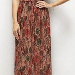 After Six  Ruffle Strap Pleated Metallic Dress‎ Harvest Floral XL Photo 0