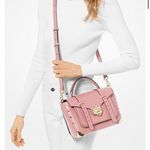 Michael Kors NWT  Manhattan Medium Leather Satchel Bag‎ Photo 11