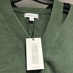 Calvin Klein NWT  Jeans Women's Cutout V Neck Cardigan Green Size  S/P. Photo 5