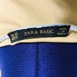 ZARA  Basic Khaki Top w Brown & Teal Ruffled Top Photo 6