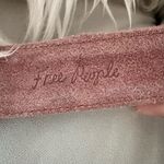 Free People Black Rock Dusty Rose Suede Cowhide Western Belt Photo 2