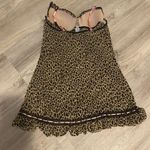 Rampage pink and leopard print bustier babydoll mesh slip Photo 1