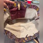 Aztec Print Boho Tote Bag with Snap Closure Pink Photo 4