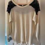 Charming Charlie  Lace Sweater Photo 0