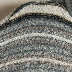 American Eagle  Size Medium Mock Neck Sweater Netural Chunky Striped Photo 4