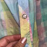 Vintage Pastel Plaid Floral Embroidered Nightgown Size undefined Photo 3